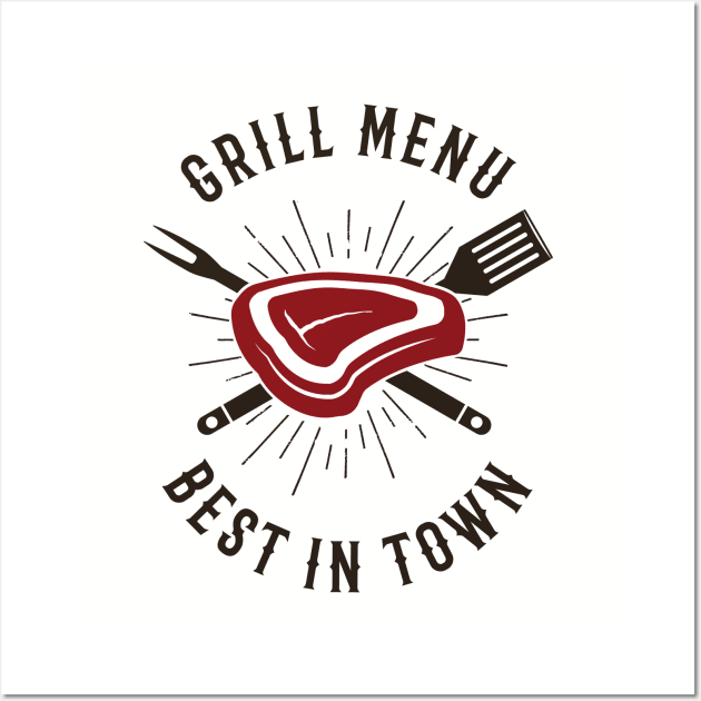 Grill Menu Best in Town Wall Art by CB Creative Images